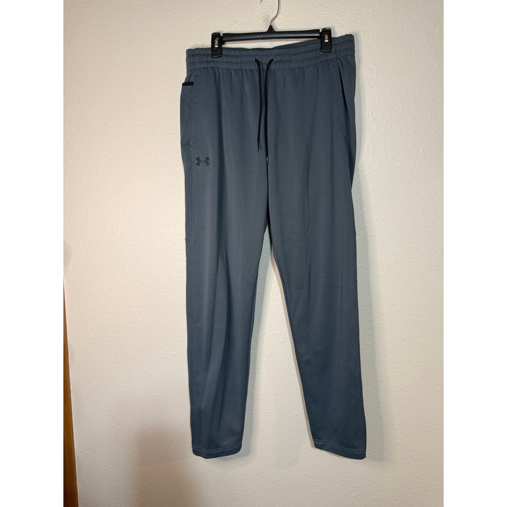 Under Armour Mens Gray Loose Fit Fleece Lined Jogger Pants XL Tall XLT 1044